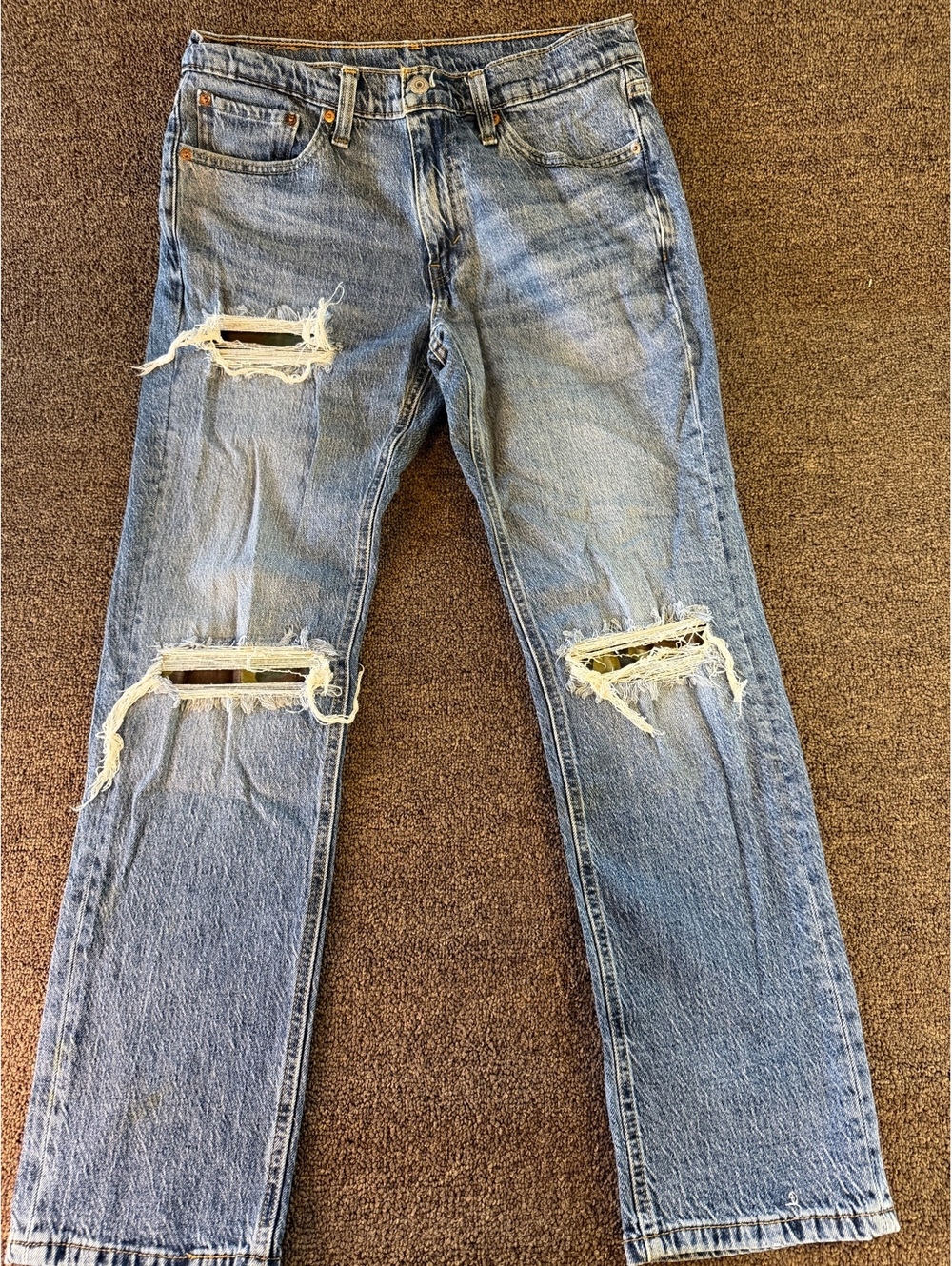 2019 Levi’s 541 Athletic Taper Jeans Men’s 32x32 Distressed Ripped Camo Y2K
